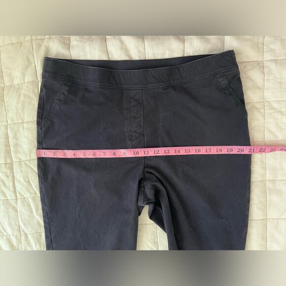 Spanx Dark Navy Cropped Tapered Chino Pants Work Office Professional - XL - Picture 4 of 9